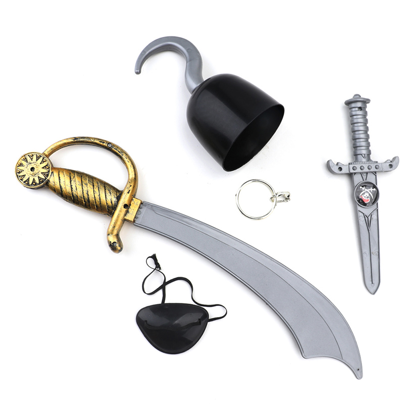 Jeu de rôle de pirate pour la fête d'Halloween, jeu de simulation amusant, accessoires de pirate