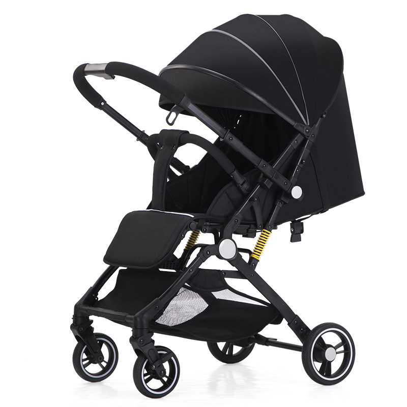 Lightweight, Convenience Stroller, with Steel/Aluminum Frame Multi-Position Recline