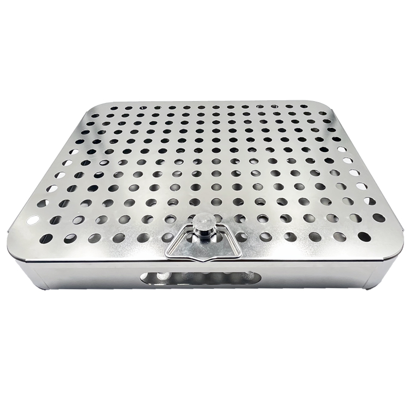 Stainless steel sterilization basket