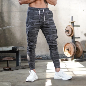 2020 dernye Hip Hop Mens Fit pantalon Track atletik Jogger anba ak Side Taping