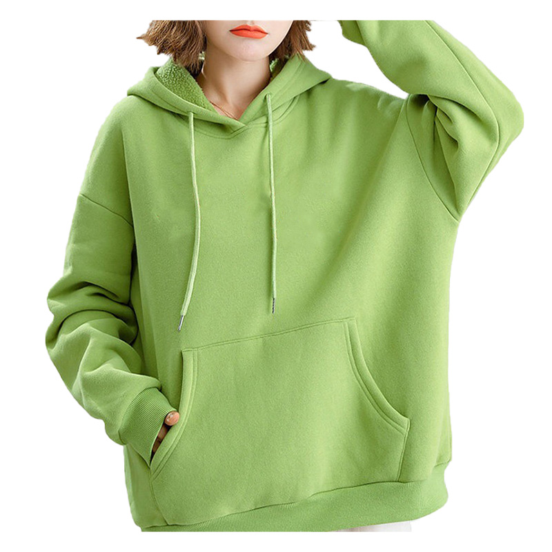 Custom high quality women plain oversized pullover hoodies