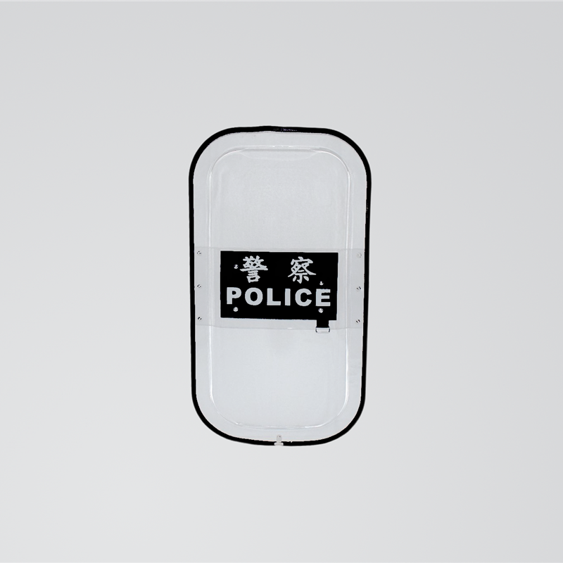 High impact clear polycarbonate FR-style anti-riot shield