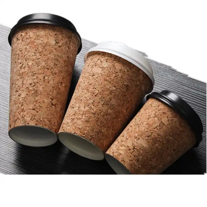 Disposable Eco-friendly Insulated Cork Paper Cup