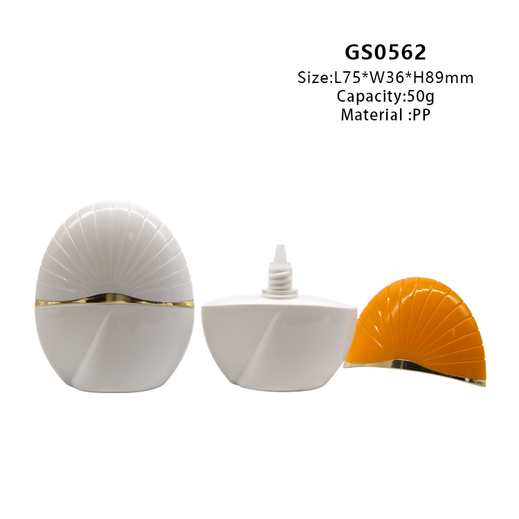 PP 50g Seashell Empty Sunscreen Container