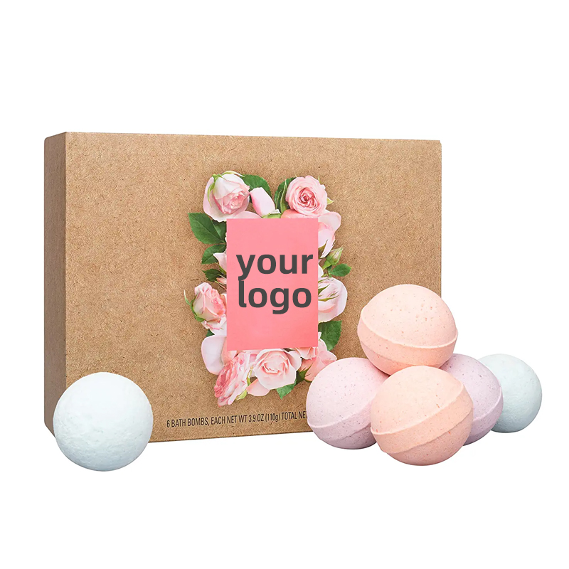 100% awọn eroja adayeba osunwon Ife Ẹwa ati Planet Bath Bombs Gift Ṣeto Ẹbun