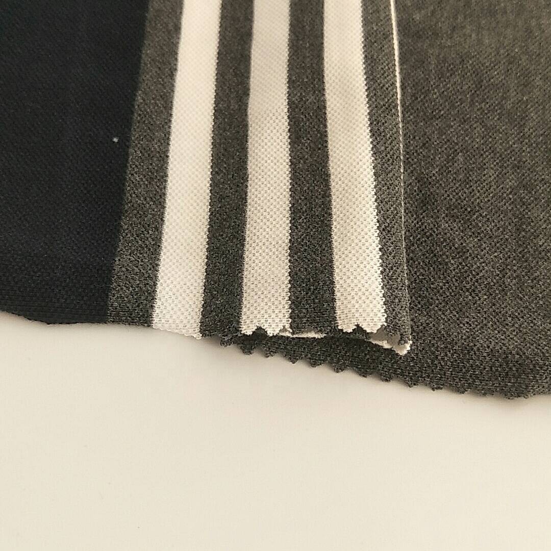Hot selling French Terry 100% cotton yarn dyed pique fabric for polo shirts school shirts