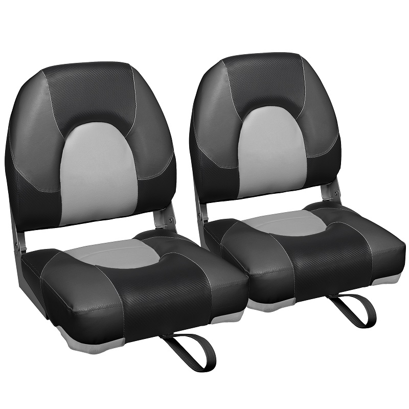 marine-grade carbon fiber vinyl boat seat