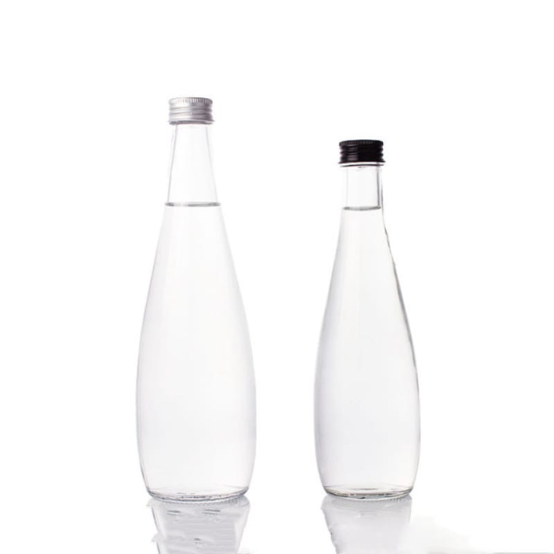 500ml Clear and Frosted Water Glass Bottle