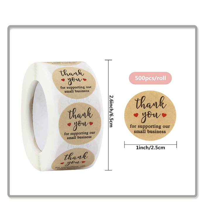 Hot sell Customized China Custom Product Thank you sticker art paper stciker