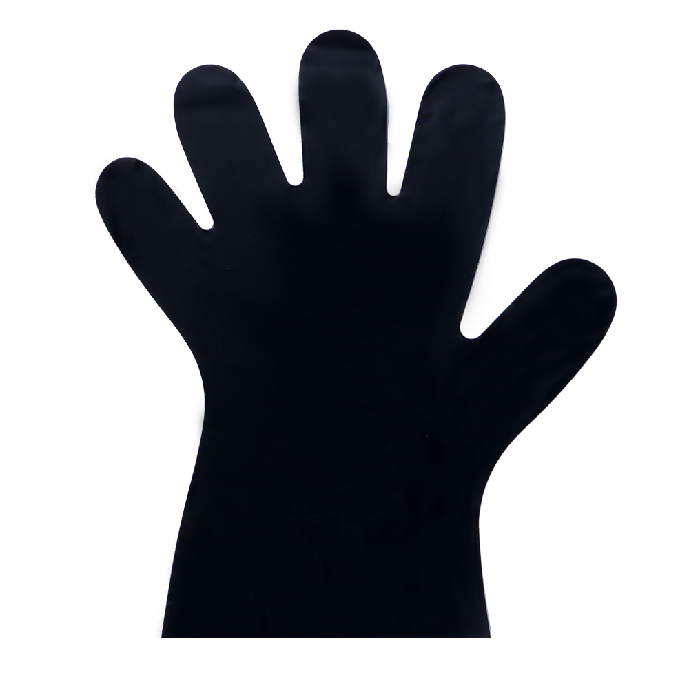 Food Prep Black Hybrid Gloves(TPE)