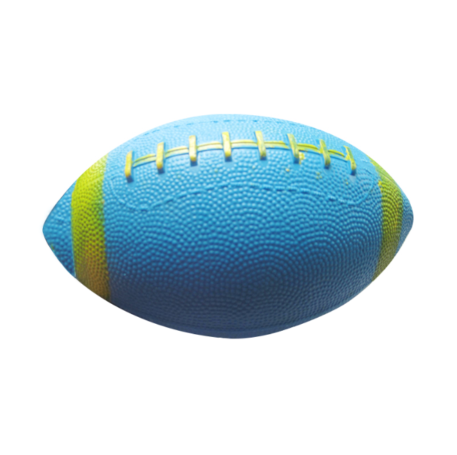 Blue green rubber american football size 3 custom logo football