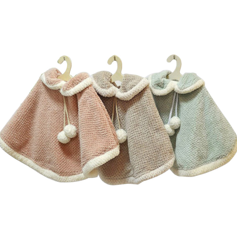 Cute Hanging Coral Velvet Hand Towelsoft Touch Strong Water Absorption Interesting and Stylish