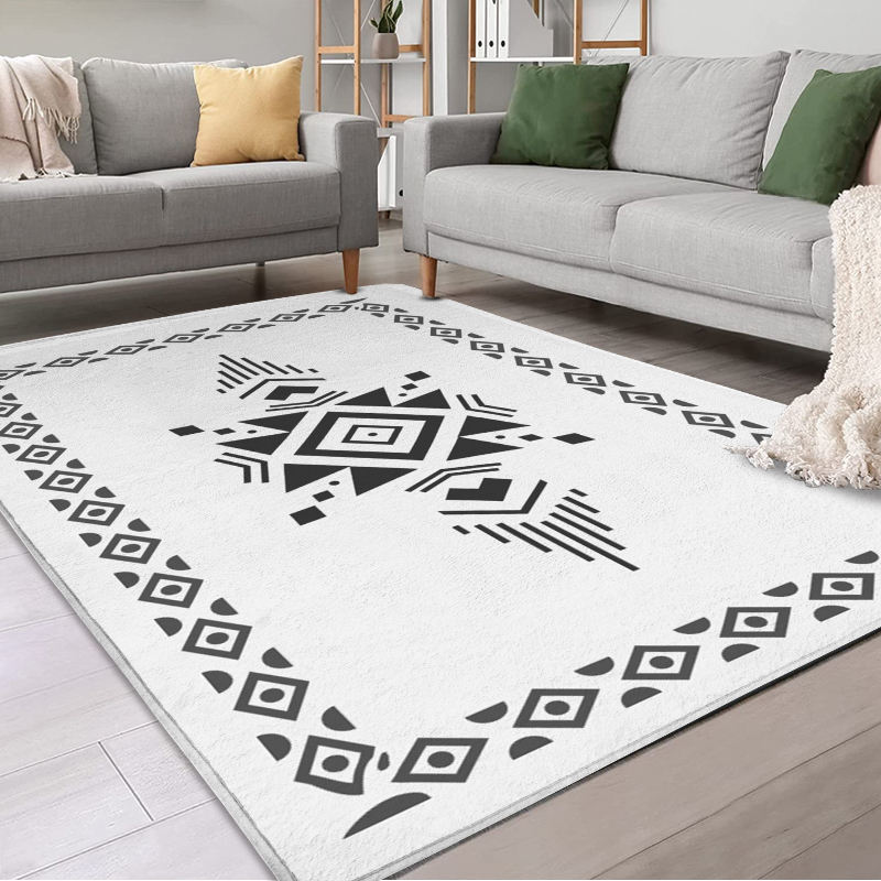 Modern Home Decoration Thickening Carpet Luxury Flannel Living Room Rug