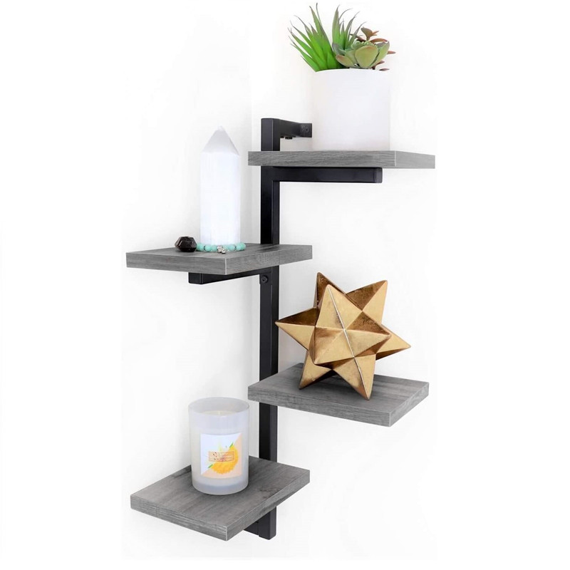 Wall Mounted Corner Shelf ine Maoko mana