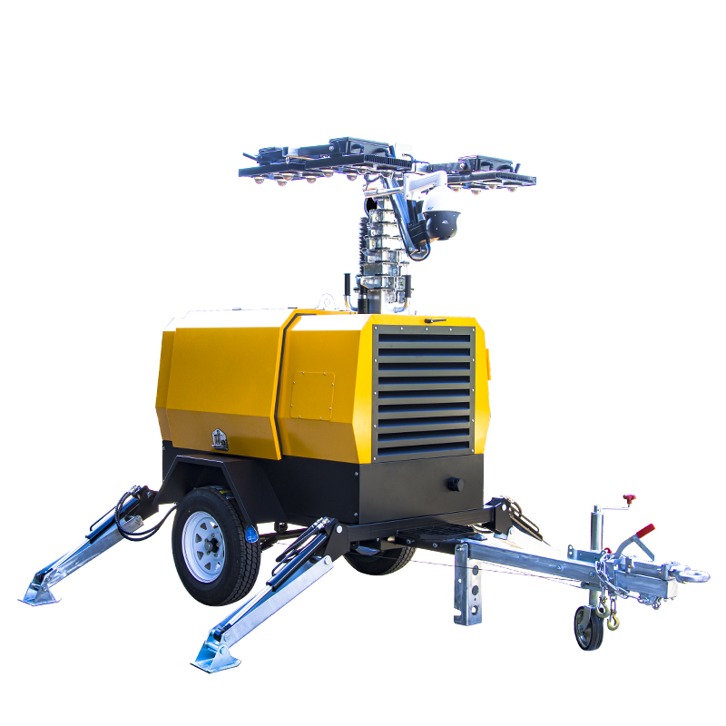 10m Mast Light Tower Mobile Trailer KLT-10000V kakiri
